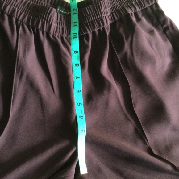Ann Taylor lightweight dark plum pants NWT size L - Picture 4 of 8